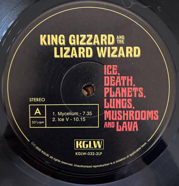 King Gizzard And The Lizard Wizard – Ice, Death, Planets, Lungs, Mushrooms And Lava (2LP)